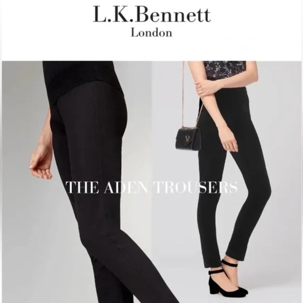 L.K. Bennett Aden Trousers pants black 16456